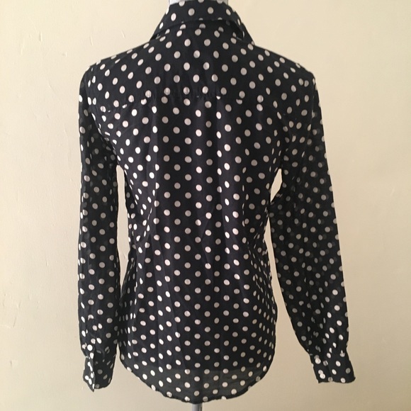 J. Crew Polka Dot Blouse - Picture 2 of 5